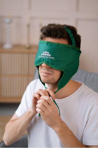 Sleep mask with earflaps